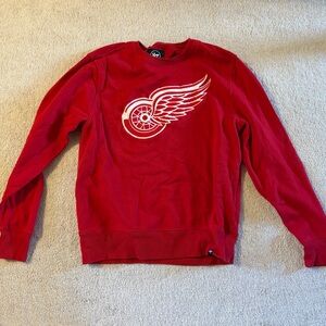 47 Red Graphic Crewneck Men's Sweater